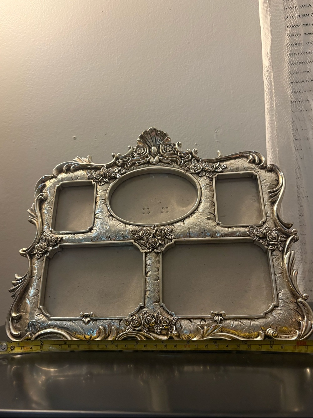 Vintage looking Multi-Opening Silver tone Photo Frame